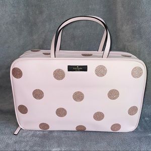 Kate Spade Haven Lane Glitter Polka Dot Cosmetic Case